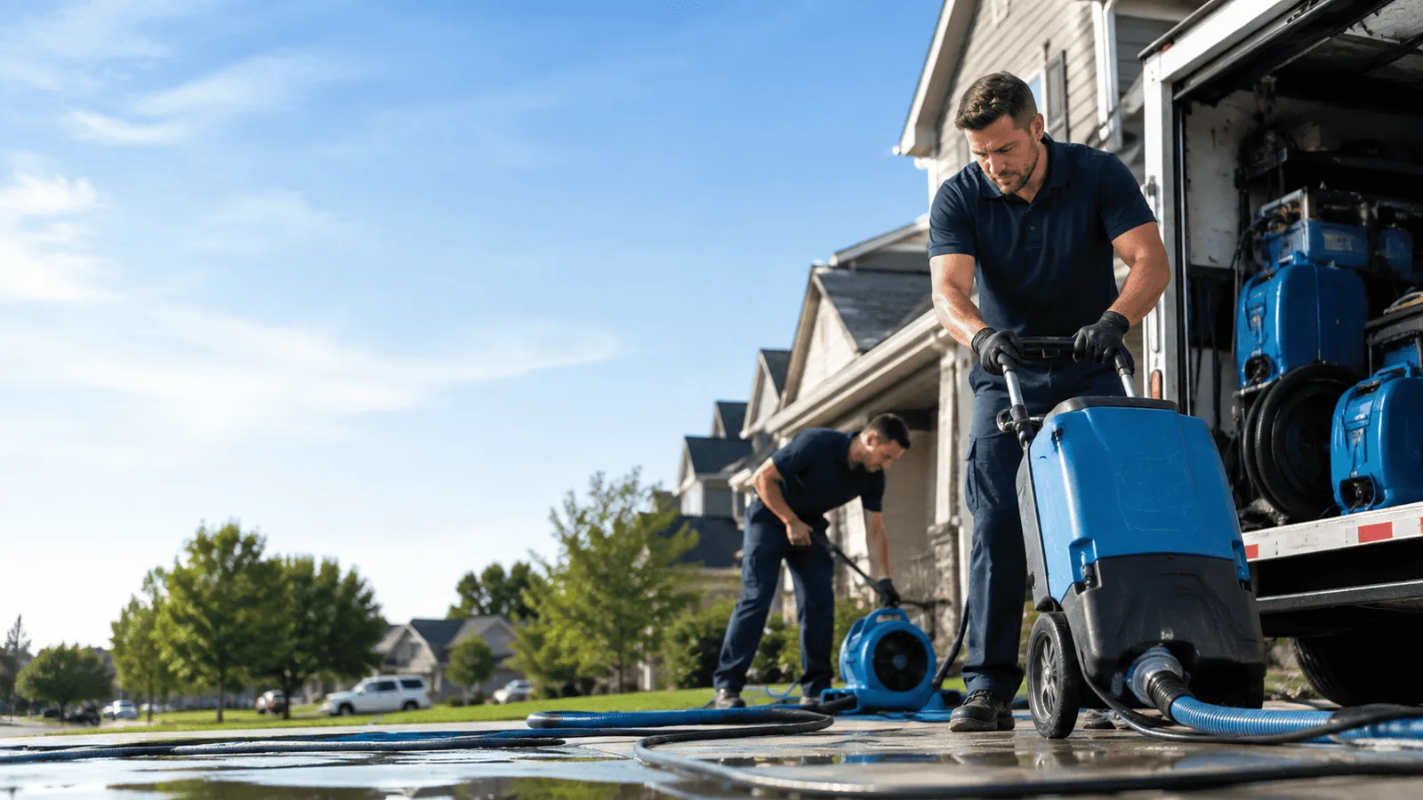 Flood Damage Cleanup being performed in Petersburg, MI
